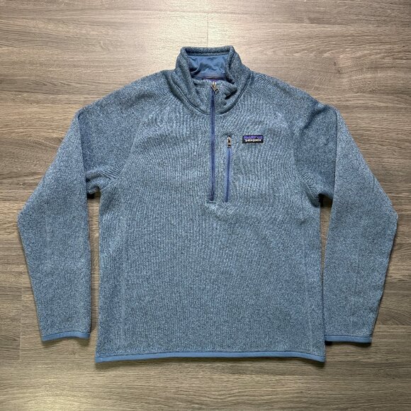 Patagonia Men's Better Sweater 1/4-Zip Fleece - Light Blue - Picture 2 of 7